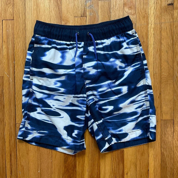 4/$25 Gap Kids Swim Trunks Size Medium Swim Shorts Boys Navy Blue - Picture 1 of 7